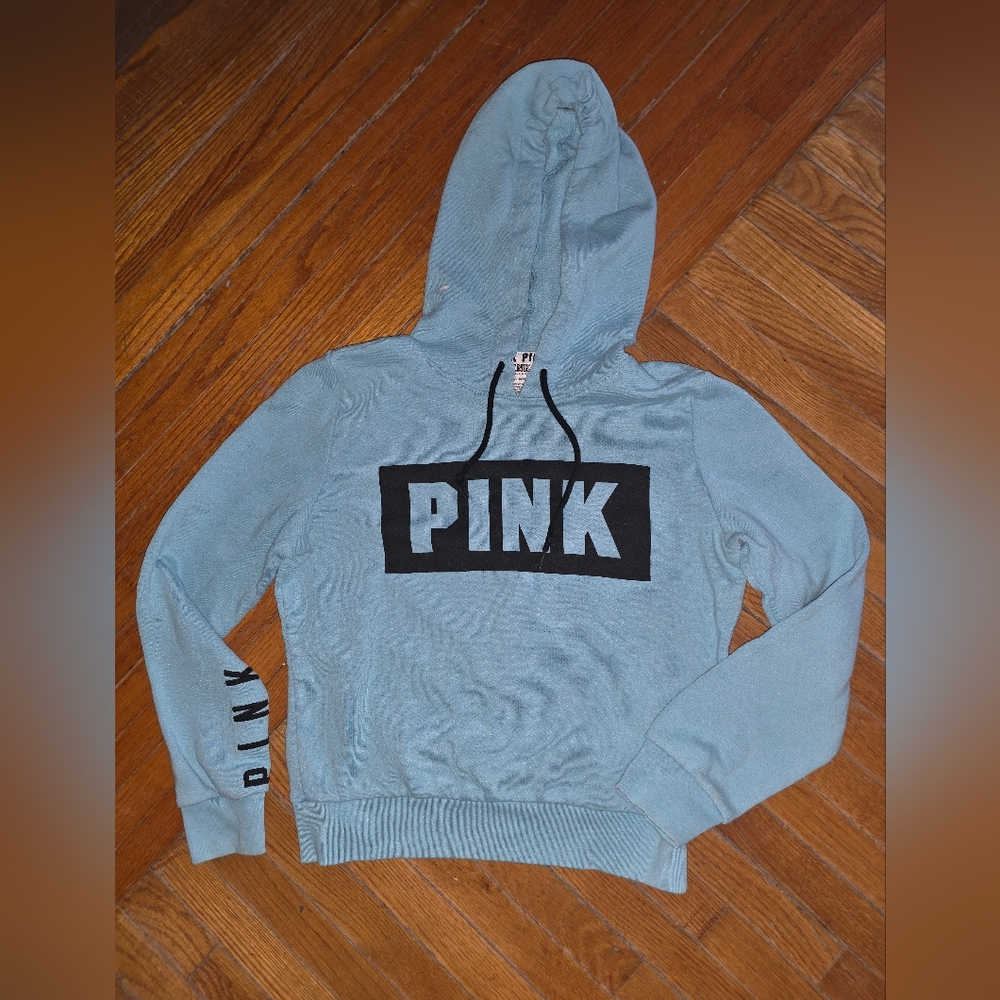 Pink By Victoria’s Secret Youth/ Children's Turquoise Pullover Hoodie Small
